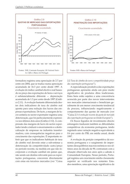 RelatÃ³rio Anual do banco de Portugal 2004