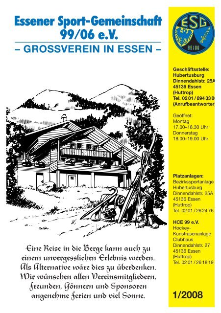 1/2008 - Essener Sportgemeinschaft 99/06 eV - ESG99/06 eV