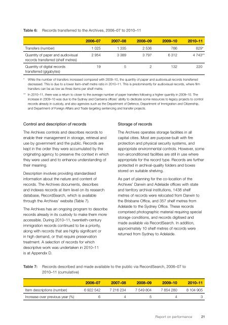 National Archives of Australia - Annual reports