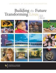 Building the Future Transforming Lives Annual - University of ...