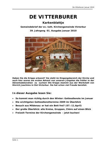 De Vitterburer Januar - Kirchengemeinde Victorbur