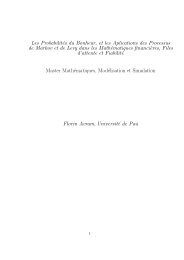 Les Probabilités du Bonheur, et les Aplications des Processus de ...