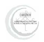 Schuljahr 2007/2008 - Gymnasium Carolinum