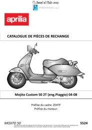 Mojito 50 Custom 2T Piaggio 2004-2008 - Scoot et Moto