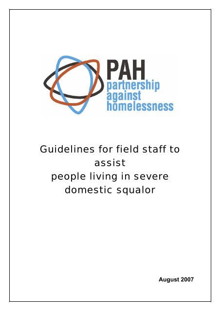 Guidelines for field staff to assist people living in ... - Housing NSW