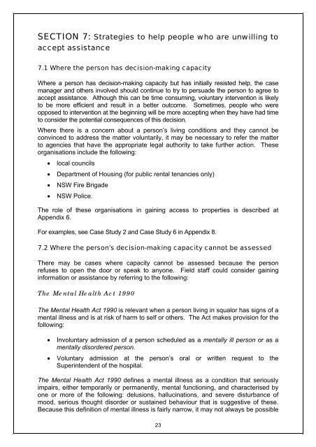 Guidelines for field staff to assist people living in ... - Housing NSW