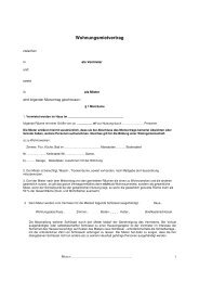 Mietvertrag soz Wohnungsbau - CS-Hausverwaltung