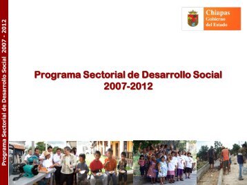 Programa Sectorial de Desarrollo Social 2007 â 2012