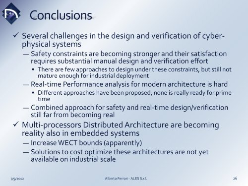 Advanced Laboratory on Embedded Systems S.r.l.