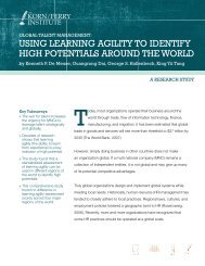 Using Learning agiLiTy To idenTify HigH PoTenTiaLs ... - Lominger