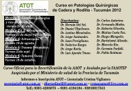 Curso en Patologías Quirúrgicas de Cadera y Rodilla - Asociación ...