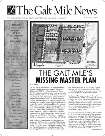 November - The Galt Mile Community Association