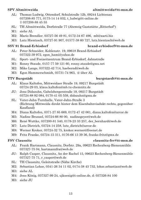 Thomas Ludwig - auf der Startseite des KV Mittelsachsen