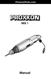 Manual - Proxxon Tools