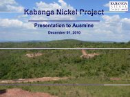 Kabanga Nickel Project - Austmine
