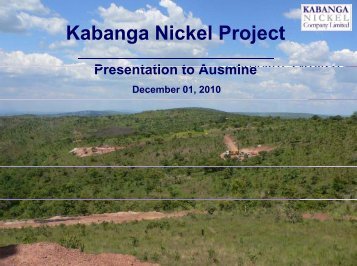 Kabanga Nickel Project - Austmine