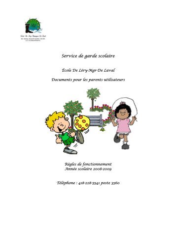 Service de garde scolaire - Commission scolaire de la Beauce ...