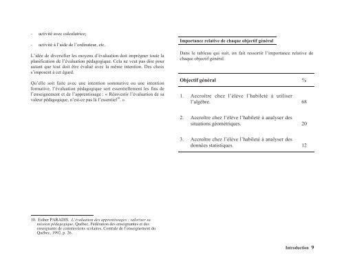 Mathématique 526 - Transitoire - Enseignement secondaire