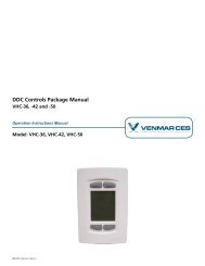 Venmar Wall Control Compatibility Chart