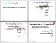 Review: Concave Mirror Review: Convex Mirror Concave Mirror ...