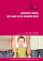 diagnose krebs: wie sage ich es meinem kind? - Fondation Cancer