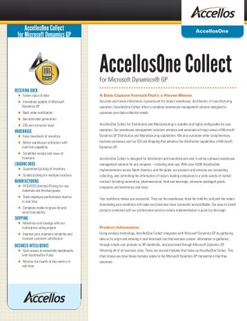 AccellosOne Collect for GP