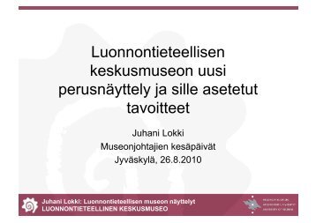 Juhani Lokki - Suomen museoliitto