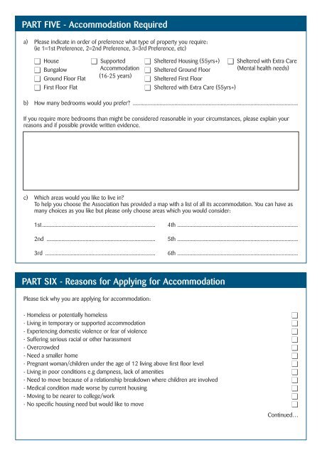 Housing Application Form - Adactus Housing Group Ltd