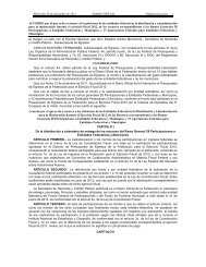 Por el que se da a conocer a los gobiernos de las entidades ...