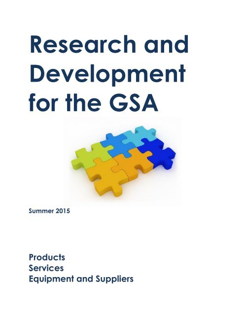 Research and Development for the GSA