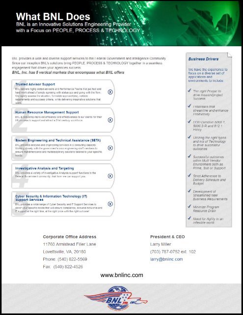 Research and Development for the GSA