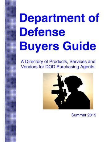 Department of Defense Buyers Guide.