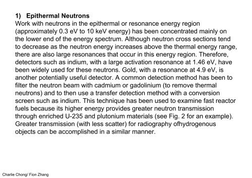 Understanding Neutron Radiography