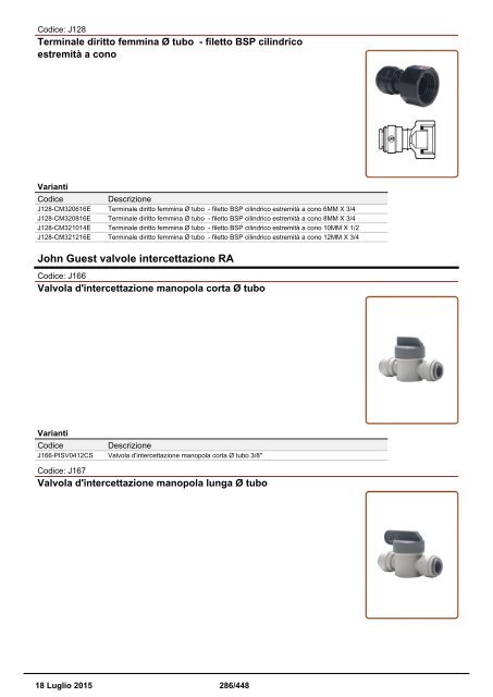 Depuratori Acqua Catalogo Sinergroup 18 Luglio 2015