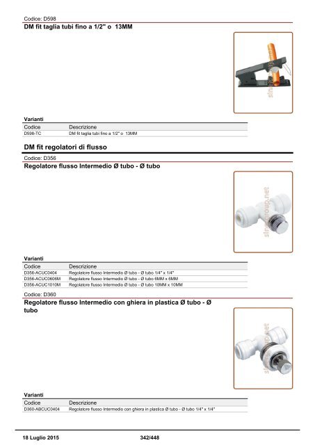 Depuratori Acqua Catalogo Sinergroup 18 Luglio 2015