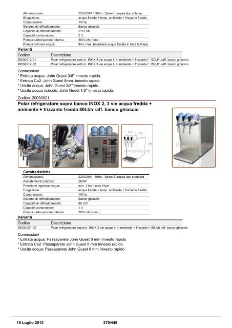 Depuratori Acqua Catalogo Sinergroup 18 Luglio 2015