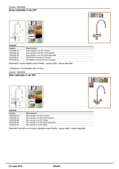 Depuratori Acqua Catalogo Sinergroup 18 Luglio 2015