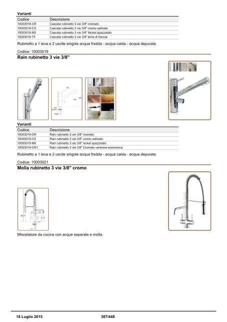 Depuratori Acqua Catalogo Sinergroup 18 Luglio 2015