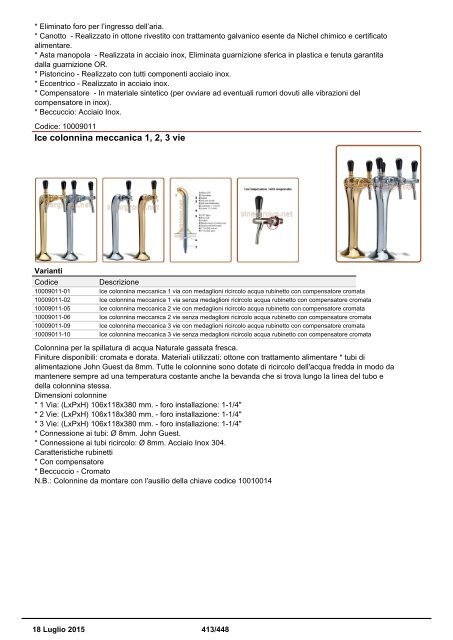 Depuratori Acqua Catalogo Sinergroup 18 Luglio 2015