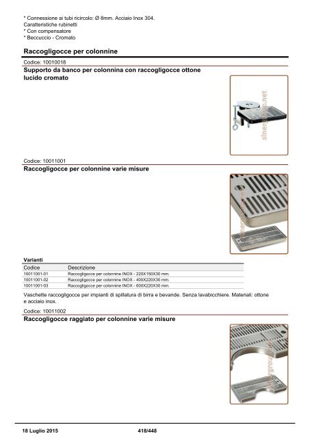 Depuratori Acqua Catalogo Sinergroup 18 Luglio 2015