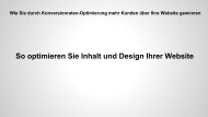 So optimieren Sie Inhalt und Design Ihrer Website