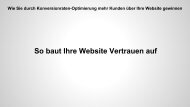 So baut Ihre Website Vertrauen auf