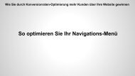 So optimieren Sie Ihr Navigations-Menü