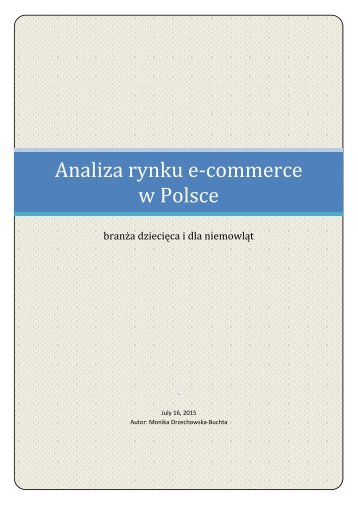 Analiza rynku e-commerce w Polsce