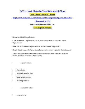 acc 291 week 5 Acc 291 week 5 individual assignment wileyplus final examination resource: wileyplus click assignment: final examination within wileyplus to complete the exam. acc 291 week 5 Acc 291 week 5 individual assignment wileyplus final examination resource: wileyplus click assignment: final examination within wileyplus to complete the exam.