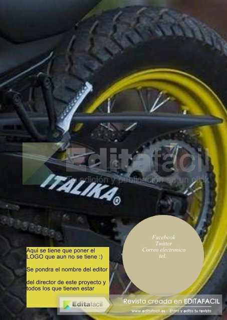 ITALIKA 250 Z: Incluye tus textos Descubre: