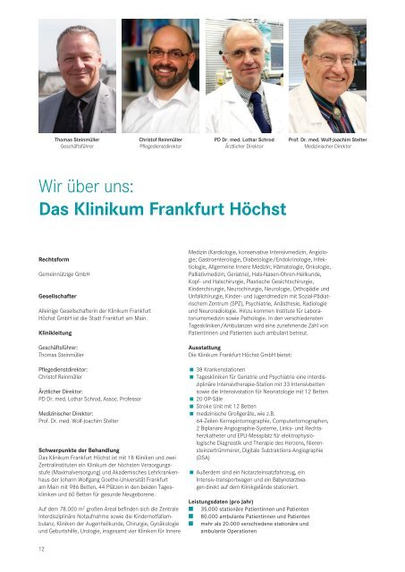 Patientenratgeber Klinikum Frankfurt Höchst