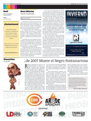 ..de 2007 Muere el Negro Fontanarrosa