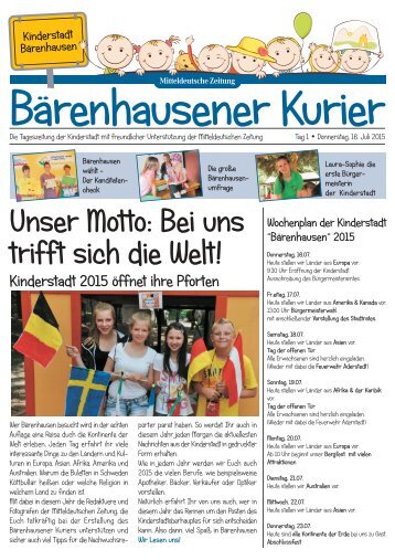 Bärenhausener Kurier Ausgabe 1