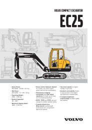 volvo compact excavator ec25 - Plant Hire UK Limited